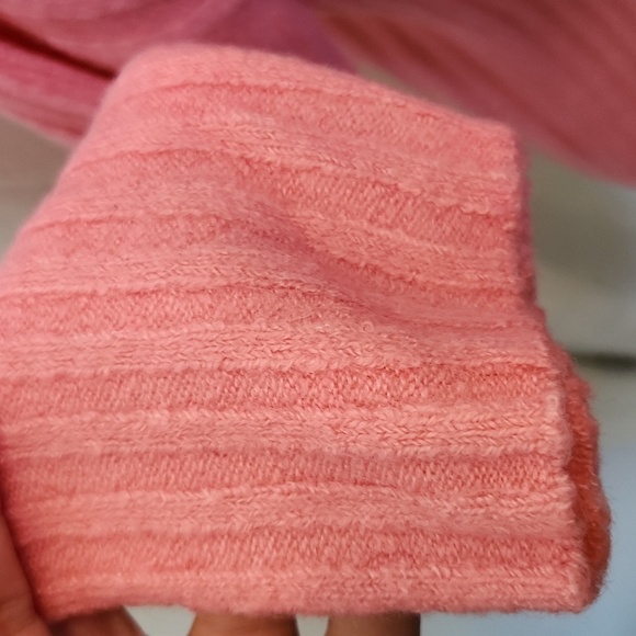 Old Navy Pink Mock Neck Rib Knit Sweater - Picture 2 of 5